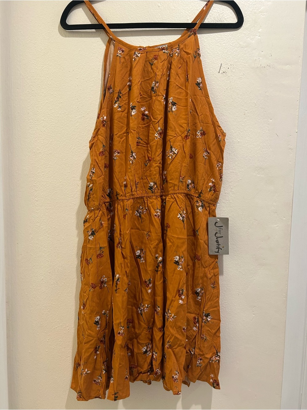 J for Justify Floral Sundress in Mustard -